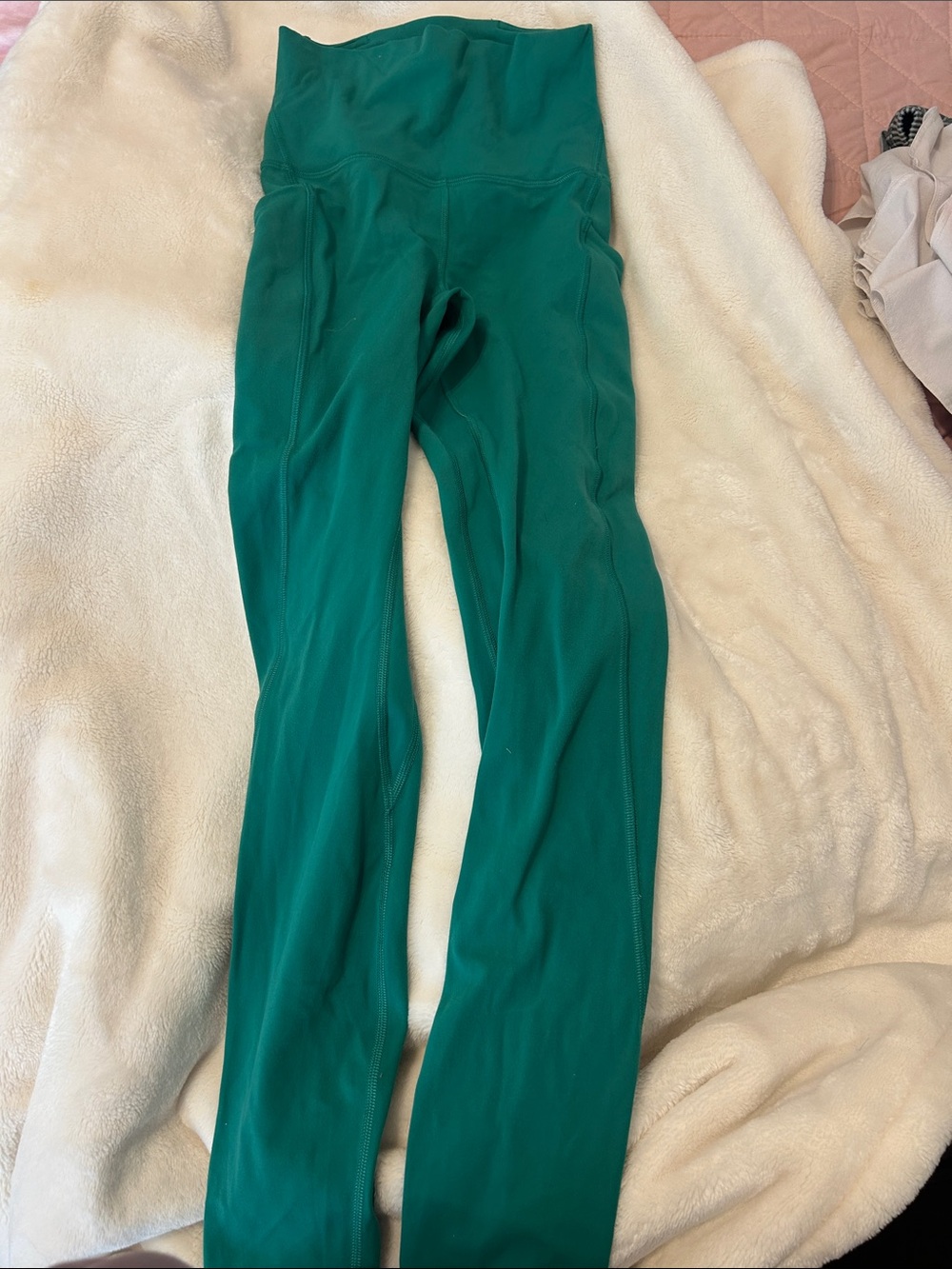 lululemon athletica Emerald Green High-Waist Leggings